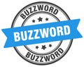buzzword stamp. buzzword label on transparent background. round sign Royalty Free Stock Photo