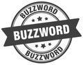 buzzword stamp. buzzword label on transparent background. round sign Royalty Free Stock Photo