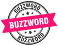 buzzword stamp. buzzword label on transparent background. round sign Royalty Free Stock Photo
