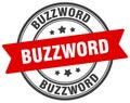 buzzword stamp. buzzword label on transparent background. round sign Royalty Free Stock Photo