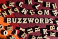 Buzzwords, word as banner headline Royalty Free Stock Photo