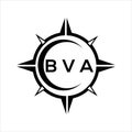BVA abstract technology circle setting logo design on white background. BVA creative initials letter logo Royalty Free Stock Photo