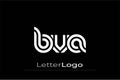 BVA Creative Unique Modern Letter Logo Design. Elegant Monogram Logo Design with Decorative Elements and Typography Royalty Free Stock Photo