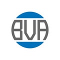 BVA letter logo design on white background. BVA creative initials circle logo concept. Royalty Free Stock Photo