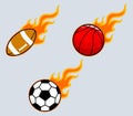Flaming Sport Ball