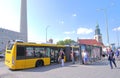 BVG bus stop Berlin Germany Royalty Free Stock Photo