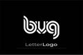 BVG Creative Unique Modern Letter Logo Design. Elegant Monogram Logo Design with Decorative Elements and Typography Royalty Free Stock Photo