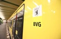 BVG subway train Berlin Germany