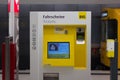 BVG ticket vending machine in metro station in berlin, germany Royalty Free Stock Photo