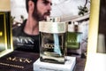 BVLGARI perfume on the shop display for sale, fragrance created by Italian luxury brand BVLGARI - Bulgari