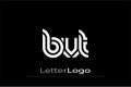 BVT Creative Unique Modern Letter Logo Design. Elegant Monogram Logo Design with Decorative Elements and Typography Royalty Free Stock Photo