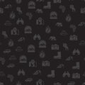 BW Icons - Safari seamless pattern.