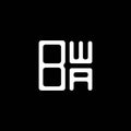 BWA letter logo creative design with vector graphic, BWA Royalty Free Stock Photo