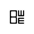 BWE letter logo creative design with vector graphic, BWE
