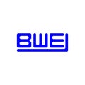 BWE letter logo creative design with vector graphic, BWE Royalty Free Stock Photo