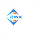 BWK abstract technology logo design on white background. BWK creative Royalty Free Stock Photo