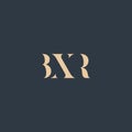 BXR abstract letter logo Royalty Free Stock Photo