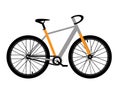 Bycicle isolated on the white background