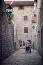 Bycicle In A Street Of Kotor Old Town, Montenegro Royalty Free Stock Photo