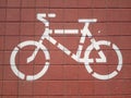 Bycicle road sign Royalty Free Stock Photo