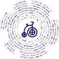 bycicle vector icon. bycicle editable stroke. bycicle linear symbol for use on web and mobile apps, logo, print media. Thin line
