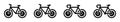 Bycycle Vector Icon, Vector Illustration Royalty Free Stock Photo