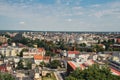 Bydgoszcz. Aerial View of City Center of Bydgoszcz near Brda River. The largest city in the Kuyavian-Pomeranian Royalty Free Stock Photo