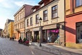 Old historical tenement houses on the Dluga street Royalty Free Stock Photo