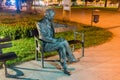 Bench sculpture of Professor Zygmunt Mackiewicz