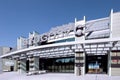 Bydgoszcz, Poland - the entrance to the passenger terminal of Bydgoszcz Airport