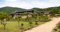 Panorama View on the korean Byeongsan Seowon Confucian Academy, UNESCO World Heritage. Andong, South Korea, Asia Royalty Free Stock Photo