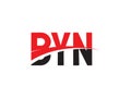 BYN Letter Initial Logo Design Vector Illustration