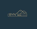 BYN Real Estate and Consultants Logo Design Vectors images. Luxury Real Estate Logo Design