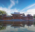 Byodo-in Phoenix Hall is a Buddhist temple in the city of Uji in Kyoto Prefecture, Japan Royalty Free Stock Photo