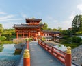 Byodo-in (Phoenix Hall) is a Buddhist temple in the city of Uji in Kyoto Prefecture, Japan Royalty Free Stock Photo