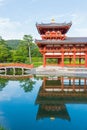 Byodo-in Phoenix Hall is a Buddhist temple in the city of Uji in Kyoto Prefecture, Japan Royalty Free Stock Photo