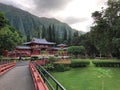 The Byodo-In Temple is a non-denominational Buddhist temple located on the island of Oahu in Hawaii.