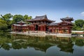 Byodo-in temple with pond in Uji, Kyoto