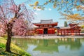 Byodo-in temple at spring in Uji, Kyoto, Japan Royalty Free Stock Photo