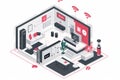 Bypass communication systems in camera protection strategies are coupled with IT alarm functionalities to secure properties.