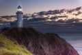 Byron Bay Lighthouse at sunrise Royalty Free Stock Photo