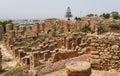 Byrsa in Carthage Tunisia. Urban Phases of the hill of Byrsa Royalty Free Stock Photo