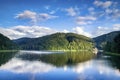 Bystrzyckie lake in zagorze slaskie in Poland Royalty Free Stock Photo