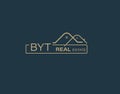 BYT Real Estate and Consultants Logo Design Vectors images. Luxury Real Estate Logo Design Royalty Free Stock Photo