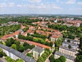 Bytom city aerial view Royalty Free Stock Photo