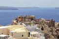 Byzantine Castle Ruins of Oia, Santorini, Greece Royalty Free Stock Photo