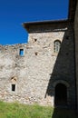 Byzantine church in medieval city of Mystras, Greece. Castle of Mistras.