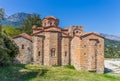 Byzantine church in medieval city of Mystras Royalty Free Stock Photo