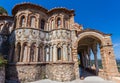 Byzantine church in medieval city of Mystras Royalty Free Stock Photo