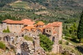 Byzantine church in medieval city of Mystras Royalty Free Stock Photo